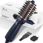 Aima Beauty Worldwide Travel Hair Dryer Brush 110-240V Dual Voltage Blow Dryer Brush Hot Air Brush Oval Barrel 360° Hot Airflow, Negative Ionic Frizz-Free Dry/Straightening/Voluming,Prussian Blue Aima Beauty Worldwide Travel Hair Dryer Brush 110-240V Dual Voltage Blow Dryer Brush Hot Air Brush Oval Barrel 360° Hot Airflow, Negative Ionic Frizz-Free Dry/Straightening/Voluming,Prussian Blue