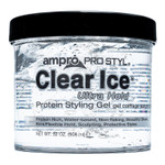Ampro Pro Styl Clear Ice Styling Gel - Protects And Strengthens Your Strands - Non-Flaking, Alcohol Free, Vegan Formula - Flexible, Touchable Hold For All Hair Types - 32 Oz