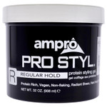 Ampro Pro Styl Styling Gel - Protects And Strengthens Your Strands - Non-Flaking, Alcohol Free, Vegan Formula - Flexible, Touchable Hold For All Hair Textures - Regular - 32 Oz