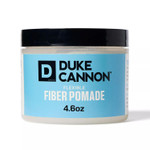 Duke Cannon Flexible Fiber Pomade  4.6 Oz  Strong Hold, No Shine, Water-Based For Easy Washout, Adds Texture & Volume For Shorter Hairstyles