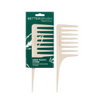 Ecotools Wide Tooth Comb For Curly, Thick Or Wet Hair, Detangling Brush With Sectioning Tip & No-Slip Grip, Bamboo Hair Comb, Eco-Friendly, Vegan & Cruelty-Free, Anti-Breakage, 1 Count