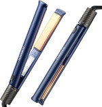 Furiden Hair Straightener And Curler 2 In 1, Flat Iron Curling Iron In One, Hair Straightener For Thick Hair And Curly Hair, Long-Last | Defined Curls(Dark Midnight Blue) Furiden Hair Straightener And Curler 2 In 1, Flat Iron Curling Iron In One, Hair Straightener For Thick Hair And Curly Hair, Long-Last | Defined Curls(Dark Midnight Blue)