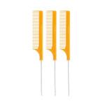 Red By Kiss 3 Pack Pintail Combs Reduces Frizz Heat Resistant Teasing Combs Parting Combs (Black) Red By Kiss 3 Pack Pintail Combs Reduces Frizz Heat Resistant Teasing Combs Parting Combs (Black)