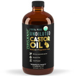Balm Of Gilead Organic Castor Oil For Skin Hydration - Therapeutic Cold Pressed, Usda Certified 100% Pure, Glass Bottle - 16 Oz Unrefined, Hexane Free, Castor Oil For Hair & Eyelashes Growth