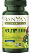 Banyan Botanicals Healthy Hair Tablets  Organic Hair Supplement With Amla & Bhringaraj  Ayurvedic Hair Care For Healthy, Thick & Lustrous Hair*  90 Tablets  Non Gmo Sustainably Sourced Vegan