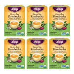 Yogi Tea - Green Tea Kombucha (6 Pack) - Supplies Antioxidants To Support Overall Health - Contains Caffeine - 96 Organic Green Tea Bags