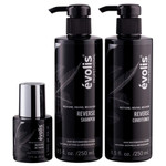 Evolis Reverse 3-Step System - Activator, Shampoo & Conditioner - Hair Growth Treatment For Thinning Hair - Keratin Treatment - Accelerates Growth, Thickens And Decreases Hair Fall Evolis Reverse 3-Step System - Activator, Shampoo & Conditioner - Hair Growth Treatment For Thinning Hair - Keratin Treatment - Accelerates Growth, Thickens And Decreases Hair Fall
