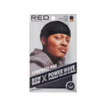 Red By Kiss Premium Bow Wow X Power Wave Durag, 360 Wave Compression Cap For Men & Women, Adjustable Hook-&-Loop Strap, Stylish & Durable, Ideal For Locs, Braids, Finger Waves (Jumbo Velvet - Black)