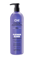 Chi Color Illuminate Shampoo, Provides Balanced Color Replenishment Between Salon Services, Sulfate, Paraben, & Cruelty-Free, Platinum Blonde, 25 Oz