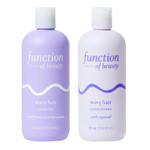 Function Of Beauty Wavy Hair Shampoo & Conditioner Set, 22 Oz Each - With Fermented Rice Water To Strengthen & Argan Oil To Enhance Glossiness & Natural Shine, Sulfate-Free, Customizable Haircare