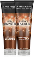 John Frieda Brilliant Brunette, Color Boosting Shampoo, Enhances And Protects Multi-Dimensional Tones, With Sweet Almond Oil To Rehydrate And Replenish Dry Hair, 8.45 Oz