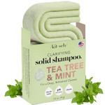Kitsch Tea Tree & Mint Shampoo Bar - Anti Dandruff Shampoo For Itchy Scalp And All Hair Types - Natural Hair Shampoo Bar With Mint - Vegan Hair Care, Paraben & Sulfate Free, Made In Usa - 3.2Oz