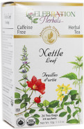 Celebration Herbals Organic Nettle Leaf Tea Caffeine Free, Feuilles D'Ortie -- 24 Herbal Tea Bags Celebration Herbals Organic Nettle Leaf Tea Caffeine Free, Feuilles D'Ortie -- 24 Herbal Tea Bags