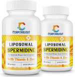 30Mg Spermidine Supplement, Liposomal Spermidine, High Absorption, More Potent Than Spermidine 3Hcl, Fermented Wheat Germ Extract, Spermidine For Women & Men, Cellular Renewal, Longevity, 240 Softgels