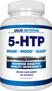 5-Htp 200 Mg Plus Calcium For Mood, Sleep  Supports Calm And Relaxed Mood  99% High Purity  120 Capsules  Arazo Nutrition