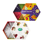 Acorus Summer Taste & Fruit Luxury Tea Sets, Gift Set, Natural Assorted Fruit And Herbal Tea Box, Large Selection Of 120 Tea Bags, 12 Flavours