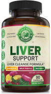 Advanced Liver Cleanse Detox & Repair Formula For Adult With Milk Thistle, Organic Liver Detox & Support Supplement For Men And Women, 90 Pills Liver Repair & Detox Support, 512Mg (45-Day Supply)