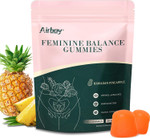 Airboy Feminine Balance Gummies - Pineapple Gummies For Women Ph - Feminine Probiotics Gummy - Immune Support, Vaginal Flora Balance - 60 Gummies