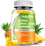 Alpha Lipoic Acid Gummies 1000Mg With Biotion, High Absorption Chewable Ala Supplement For Antioxidant, Brain Health And Nerve Support, Pineapple Flavor, Sugar Free, 120 Chews