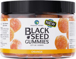 Amazing Herbs Organic Black Seed Oil Gummies - 500Mg Per Serving, Cold Pressed Black Cumin Seed, Made With Nigella Sativa, Supports Healthy Digestion - Orange Flavor 60 Count