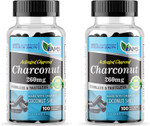 America Medic & Science Charconut 260Mg (200 Capsules) | Activated Charcoal Supplement For Men & Women | Made With Coconut Husk | Promotes Better Stomach And Digestive Health | Gas & Bloating Relief