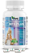 America Medic & Science Mfs Plus Fertility Supplements For Men (60 Capsules) Sperm Count Booster, Supports Motility | Natural Preconception Vitamins, Reproductive Aid, With Zinc, Coq10
