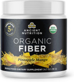 Ancient Nutrition Organic Fiber Powder, Pineapple Mango, Soluble Fiber From Acacia & Konjac Root, Supports Digestive Health, Reduces Bloating, 13.5 Oz