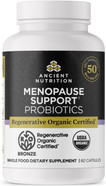 Ancient Nutrition Regenerative Organic Certified Probiotics For Menopause Support, Probiotics Menopause Support, Healthy Digestion And WomenS Health Support, 50 Billion Cfus* Per Serving, 60 Count
