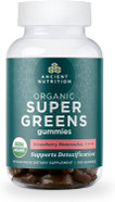 Ancient Nutrition Supergreens Gummy, Organic Superfood Gummy Made From Real Fruits, Vegetables And Herbs, For Digestive And Energy Support, 100 Count, Strawberry Watermelon