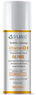 Anumed Vitamin D3 10,000 Iu Oil-Free Cream With Magnesium + Hyaluronic Acid, Vitamin E. Moisturizing Cream For Dry Skin. Non-Greasy, Non-Gmo, 100% Vegan, Gluten-Free (3Oz)