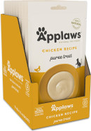Applaws Lickable Cat Treats, Natural Grain-Free Purée, Limited Ingredient, Chicken Squeeze Up Cat Treats (60 X 0.5 Oz Sachets)