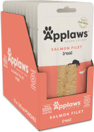Applaws Natural Cat Treats, Grain-Free, Single Ingredient, Whole Protein Fillet, Healthy Snacks With No Artificial Additives (12 X 1.06Oz Whole Salmon Loin)