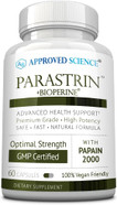 Approved Science Parastrin - 60 Capsules - Black Walnut, Garlic Bulb, Papain 2000, Bioperine - Vegan