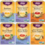Yogi Tea Stress Relief & Herbal Tea Variety Pack - 16 Tea Bags Per Pack (6 Packs) - Organic Herbal Tea Sampler - Includes Bedtime Tea, Kava Stress Relief Tea, Soothing Caramel Bedtime Tea & More Yogi Tea Stress Relief & Herbal Tea Variety Pack - 16 Tea Bags Per Pack (6 Packs) - Organic Herbal Tea Sampler - Includes Bedtime Tea, Kava Stress Relief Tea, Soothing Caramel Bedtime Tea & More