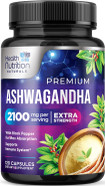 Ashwagandha Supplement 2100Mg - Extra Strength Herbal Root Extract, Best Ashwagandha Supplements For Men & Women, Restore, Unwind, Calm Support Formula, Vegetarian, Non-Gmo, Gluten-Free, 60 Capsules