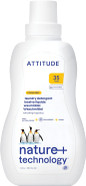 Attitude Liquid Laundry Detergent, Ewg Verified, He Compatible, Plant-Based & Vegan, Natural Laundry Soap, Citrus Zest Scent, 35 Loads, 35.5 Fl Oz