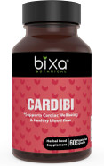 Ayurvedic Natural Herbal Supplement Cardibi Capsules Pure Authentic Premium Quality 60 Veg Capsules (450Mg) (With Arjuna,Guggul, Punarnava, Trikatu Powder And Garlic Extract)