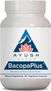 Ayush Herbs Bacopaplus - Bacopa Supplements, Organic Bacopa For Memory & Focus, Cognitive Support Pill For Adults With Ginkgo, Gotu Kola, Ashwagandha - 90 Vegetarian Capsules (1 Count)