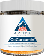 Ayush Herbs Cocurcumin - Turmeric Powder, Curcumin Powder With Black Pepper, Coq10, Mct Oil For Glowing Skin, Joint, Muscle, And Gut Health - 4.2 Oz Jar (30 Servings)