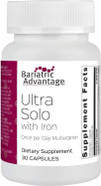 Bariatric Advantage Ultra Solo With Iron - Once-Per-Day Daily Multivitamin - For Bariatric Patients - With Thiamin, Vitamin A & More - Gluten Free - 30 Capsules