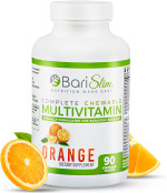 Barislim Complete Chewable Bariatric Multivitamin Tablets - 45 Mg Iron Bariatric Vitamin & Supplement For Post Bariatric Surgery Including Gastric Bypass & Sleeve - Delicious & Convenient | Orange
