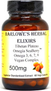 Barlowe'S Herbal Elixirs Omegia Seaberry | Sea Buckthorn | Complete Omega 3, 6, 7, 9 Fatty Acids | 500Mg Per Capsule | 60 Veggie Capsules | Glass Bottle | Stearate Free