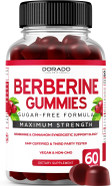 Berberine Gummies With Ceylon Cinnamon (1,200Mg) Premium Sugar-Free Berberine Ceylon Cinnamon Supplement For Adults - Third-Party Tested, Non-Gmo & Made In Usa - 60 Count Chewable Gummies