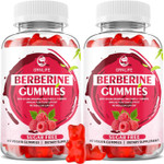 Berberine Gummies With Ceylon Cinnamon 1500Mg High Potency Berberine Hcl Supplement For Immune And Metabolism Support, Sugar Free Organic Berberine Gummies Raspberry Flavor - 60 Count