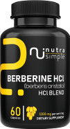 Berberine Hcl 1200Mg - Supports Metabolic Health, Heart And Digestive Wellness - Supplement For Women & Men - Gluten Free And Non-Gmo - 60 Vegan Capsules