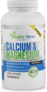 Best Calcium & Magnesium + Vitamin D3 400 Iu - Highly Absorbable With Boron - 10 Forms Of Calcium + Phosphorus For Bone Strength - All Natural - 240 Capsules - 2 Month Supply!