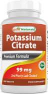 Best Naturals Potassium Citrate 99Mg 500 Tablets - 3Rd Party Lab Tested