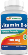 Best Naturals Vitamin B6 Tablet, 100 Mg, 250 Count