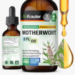 Bio Krauter Motherwort Tincture - Motherwort Herbal Extract - Liquid Supplement For WomenS Health - Promote Calm - Alcohol & Sugar Free - Vegan Drops 4 Fl.Oz