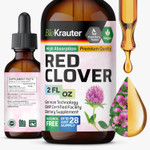 Bio Krauter Red Clover Tincture - Red Clover Extract - Liquid Supplement For Women'S Support - Alcohol And Sugar Free - Vegan Drops 4 Fl.Oz